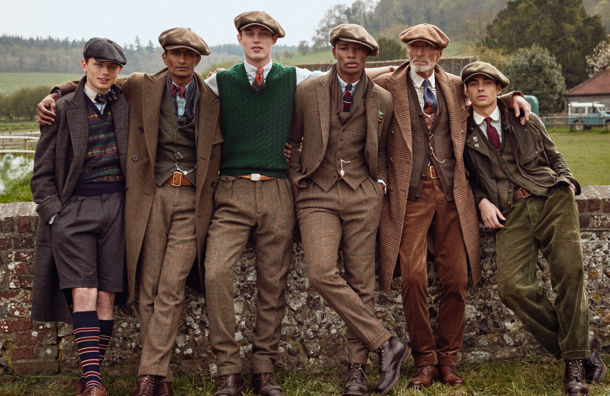<strong>CROSS COUNTRY </strong><br/><span>The current collection of Polo Originals uses tweed as texture, creating a look that is drawn from classic menswear but combined with unexpected pieces of workwear&mdash;a twill vest, mended cords, cap-toe boots, and double-pronged belts</span><br/><rlmag_link href="https://staging-us-test.sfcc-ralphlauren-na.com/brands-prl-ties-and-tweed-cg"><button class="shop-collection">Shop the Story</button></rlmag_link>