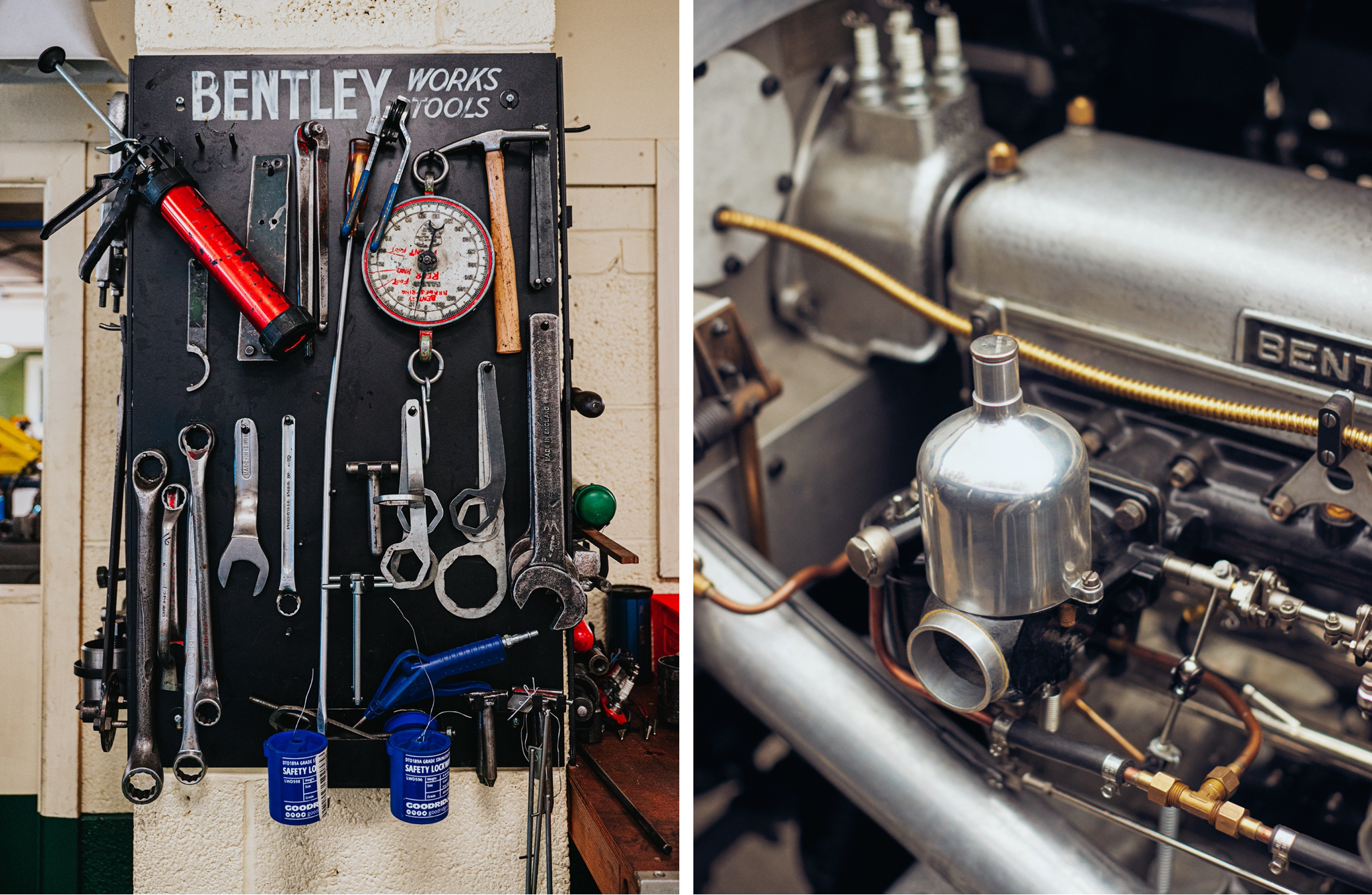 <strong>THE BIG FIX</strong><br/><span>Inside the immaculate garage of Vintage Bentley, where the mechanics use only original tools or recreations made in-house.  Is it ever challenging to find the exact thing needed? &ldquo;Well, it&rsquo;s only taken 28 years,&rdquo; says William Medcalf, the founder</span>